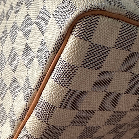 SOLD - mint 2011 Louis VUITTON 35 SPEEDY DAMIER AZUR - Picture 11 of 14
